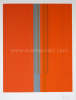 Luc Peire Geometrisch abstract oranje