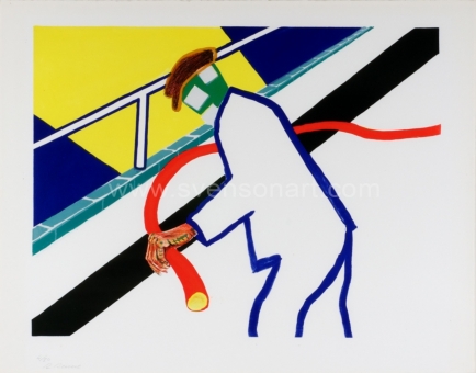 Raveel Roger - Man met rode waterslang