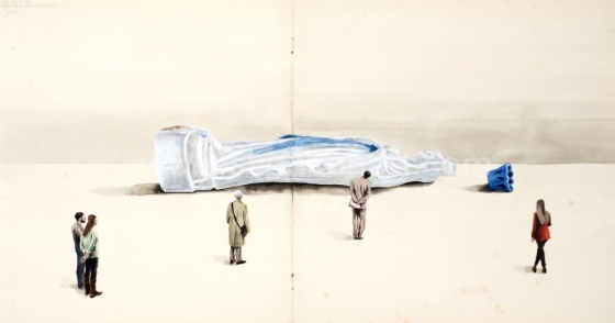 Deglin Bart - Design for a public sculpture - 1