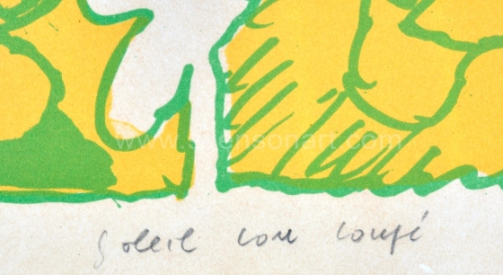 Alechinsky Pierre - Soleil cou coupé