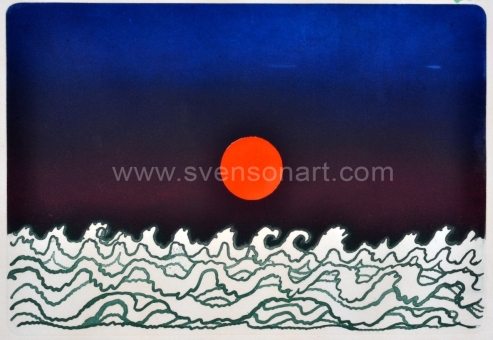 Alechinsky Pierre - Soleil cou coupé