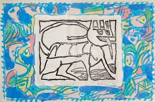 Alechinsky Pierre - Le chien-roi