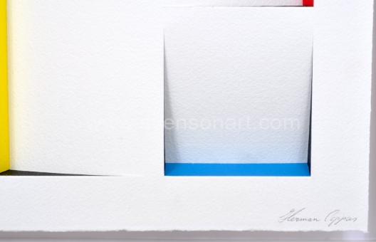 Coppus Herman - Papierreliëf 80x80