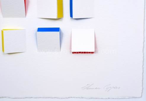 Coppus Herman - Papierreliëf 80x80