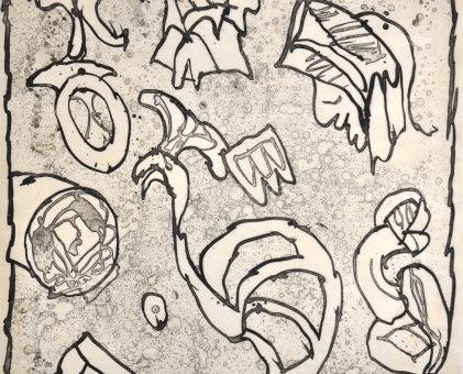 Alechinsky Pierre - Sphinge se demandant quoi