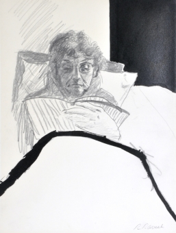 Raveel Roger - Zulma, lezend in bed