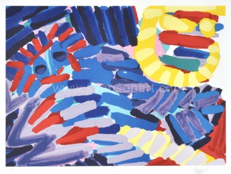 Appel Karel - Blue Animal with Sunshine Head