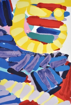 Appel Karel - Blue Animal with Sunshine Head