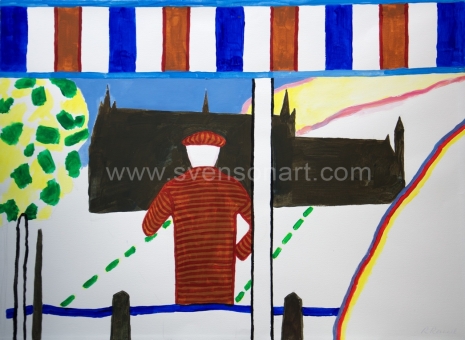 Raveel Roger - Man op rugzijde