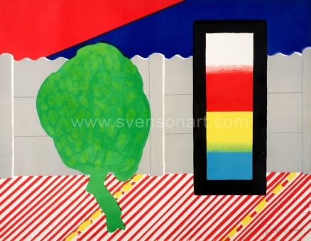 Raveel Roger - Muurtje, boompje en de drie primaire kleuren