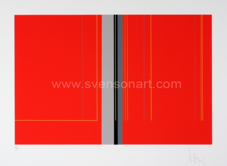 Peire Luc - Geometrisch abstract rood